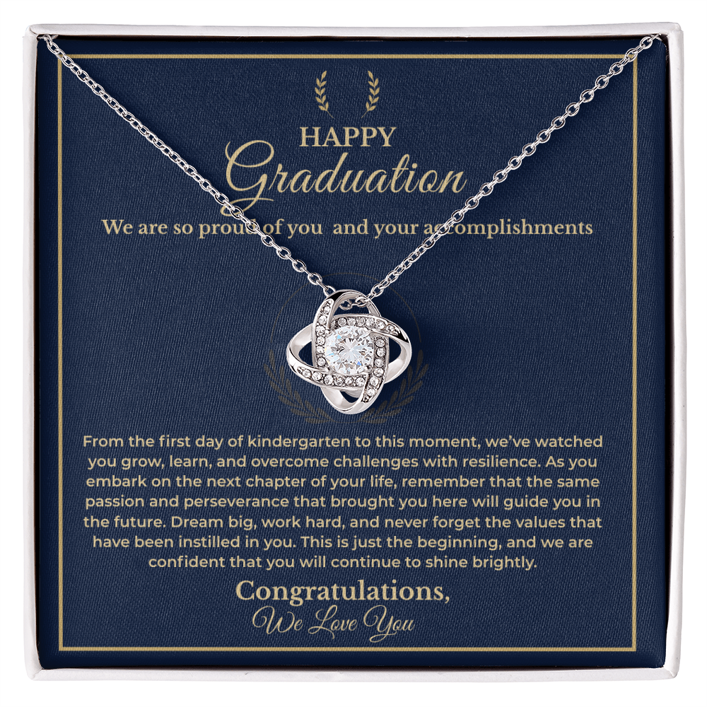 Dream Big Graduation Message Card Necklace - Gift For Daughter