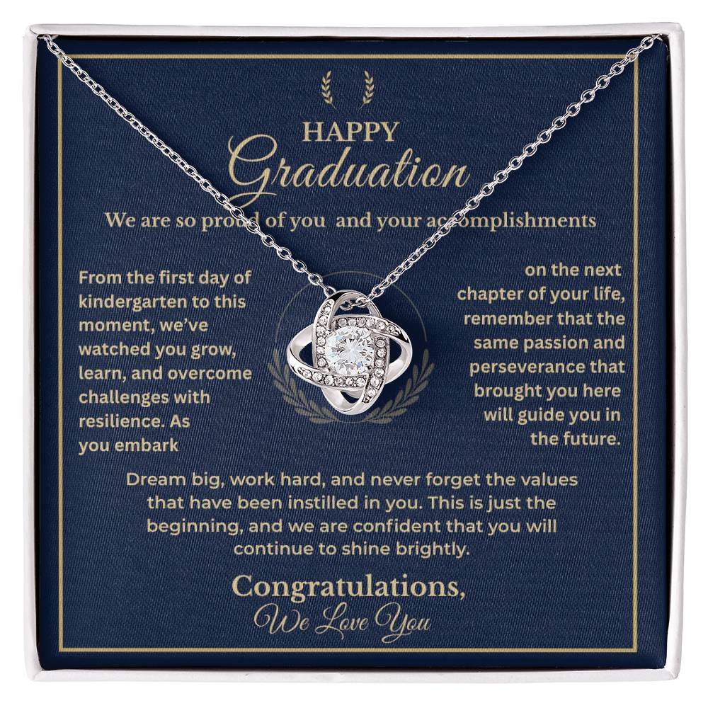 Class of 2025 Love Knot Necklace & Keepsake Card – Proud Parent Gift