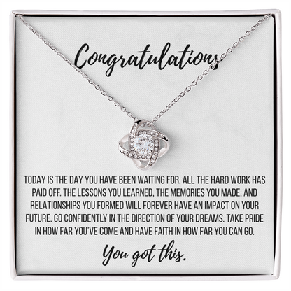 Graduation Gift - Love Knot Necklace