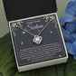 HAPPY  SWEET SIXTEEN FAITH LOVE KNOT NECKLACE