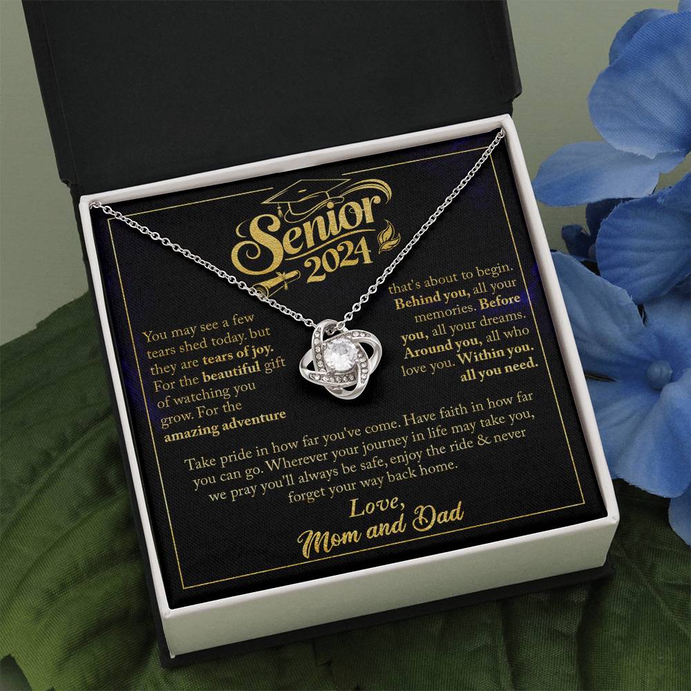 GRADUATION FOR HER LOVE KNOT NECKLACE