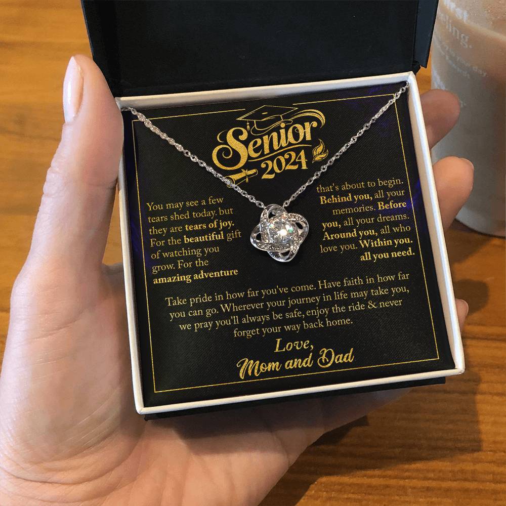 GRADUATION FOR HER LOVE KNOT NECKLACE