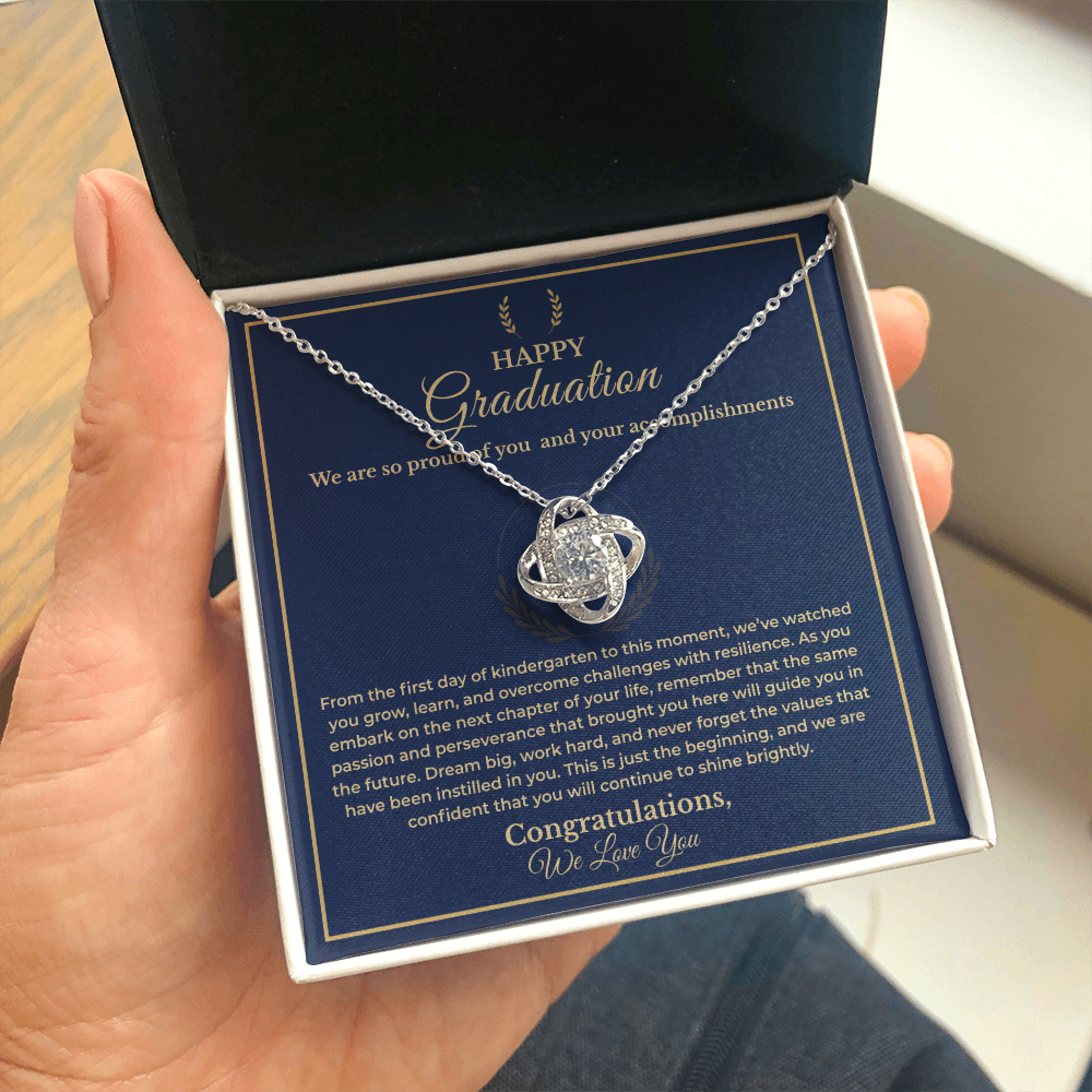 Dream Big Graduation Message Card Necklace - Gift For Daughter