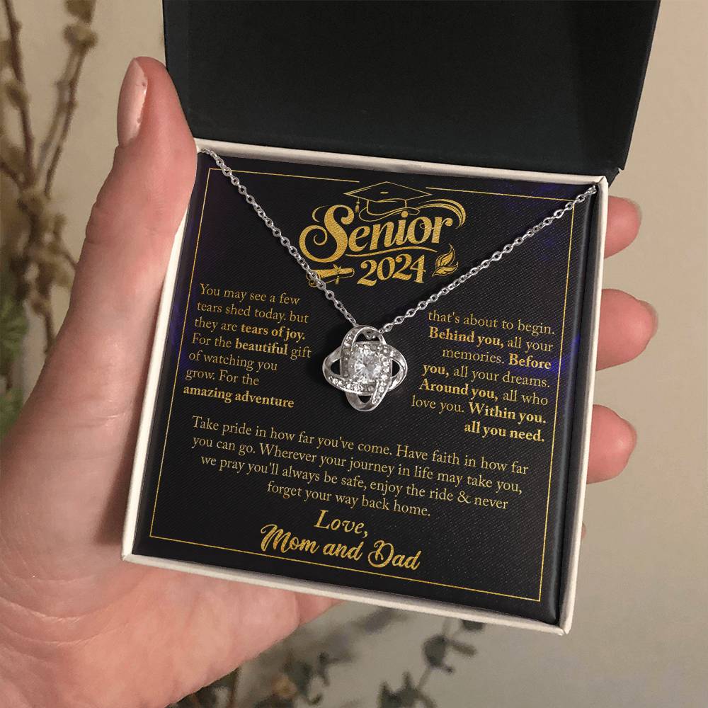 GRADUATION FOR HER LOVE KNOT NECKLACE