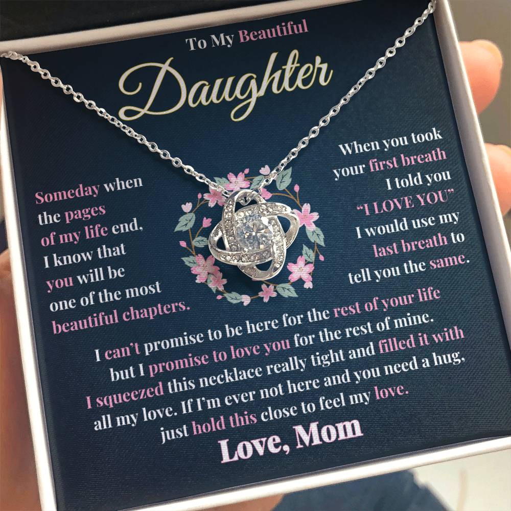 Unbreakable Bond | Love Knot Necklace Gift for Daughter