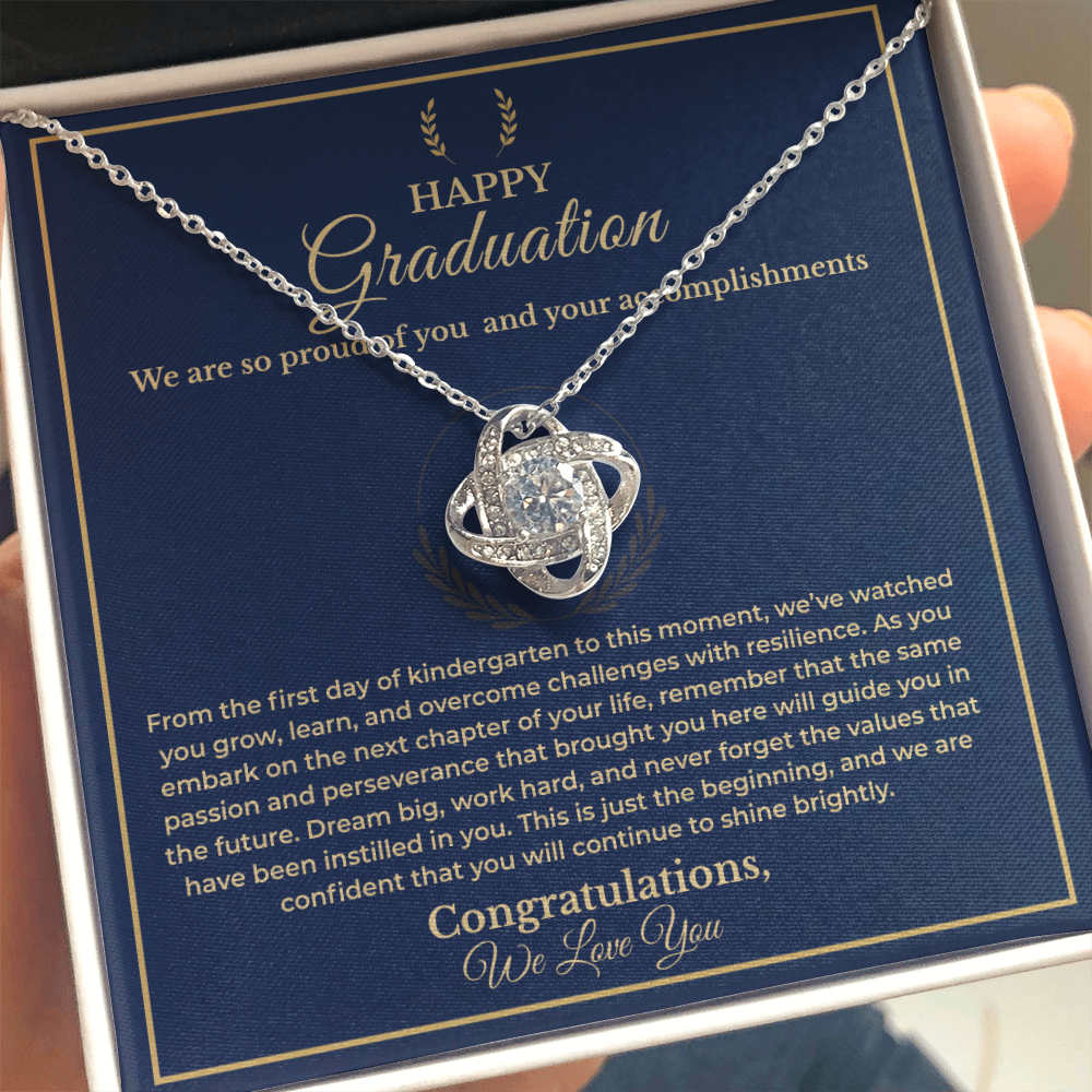 Dream Big Graduation Message Card Necklace - Gift For Daughter