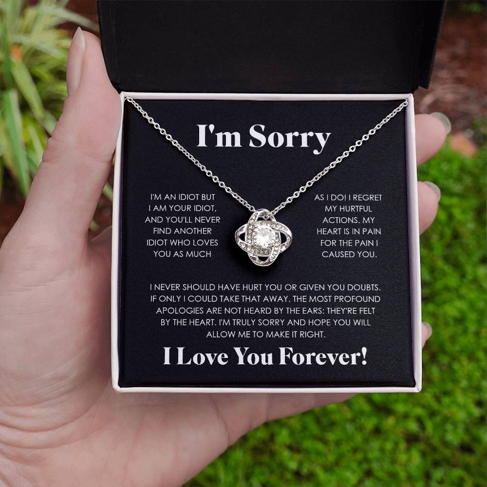 APOLOGIES LOVE KNOT NECKLACE