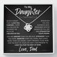 To My Daughter | Never Forget | Love Knot Necklace