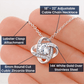 HAPPY SWEET SIXTEEN CHALLENGES LOVE KNOT NECKLACE