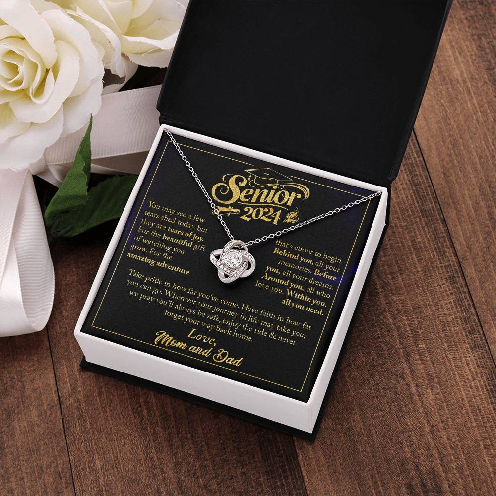 GRADUATION FOR HER LOVE KNOT NECKLACE