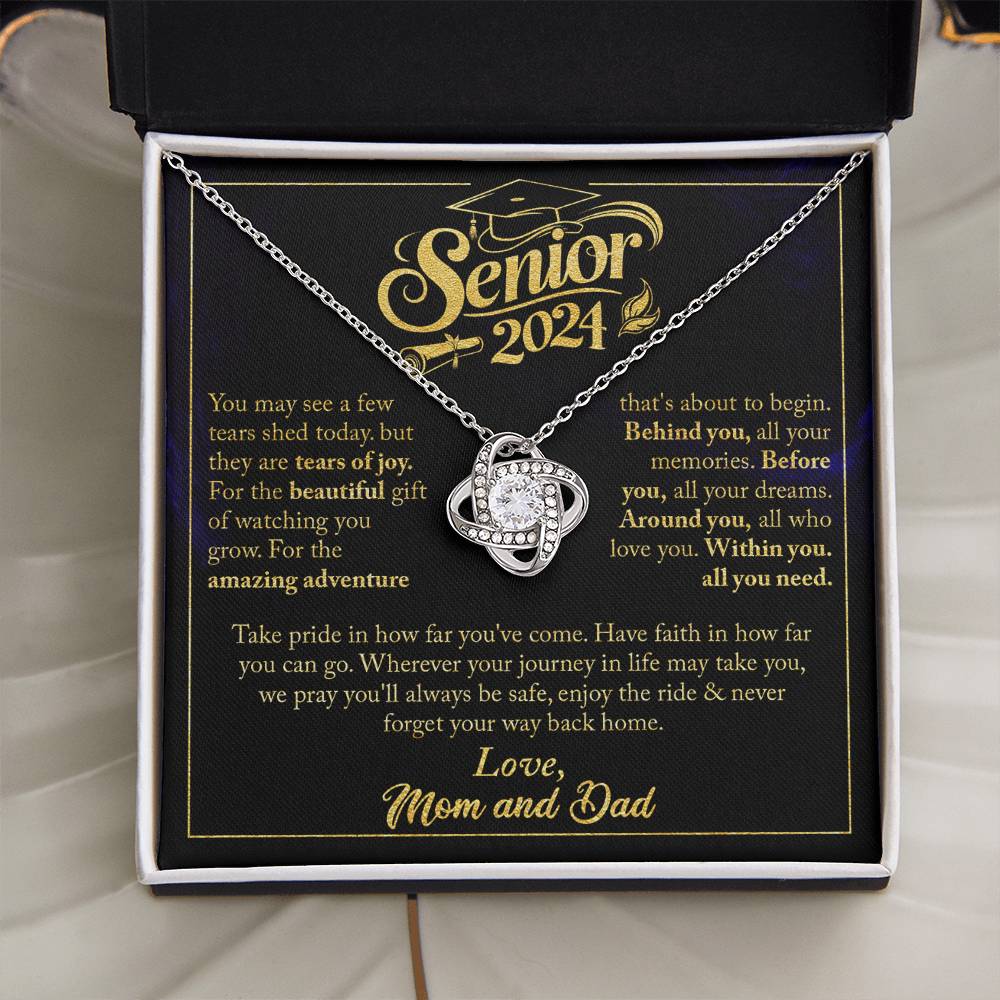 GRADUATION FOR HER LOVE KNOT NECKLACE