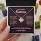 HAPPY SWEET SIXTEEN CHALLENGES LOVE KNOT NECKLACE