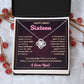 HAPPY SWEET SIXTEEN CHALLENGES LOVE KNOT NECKLACE