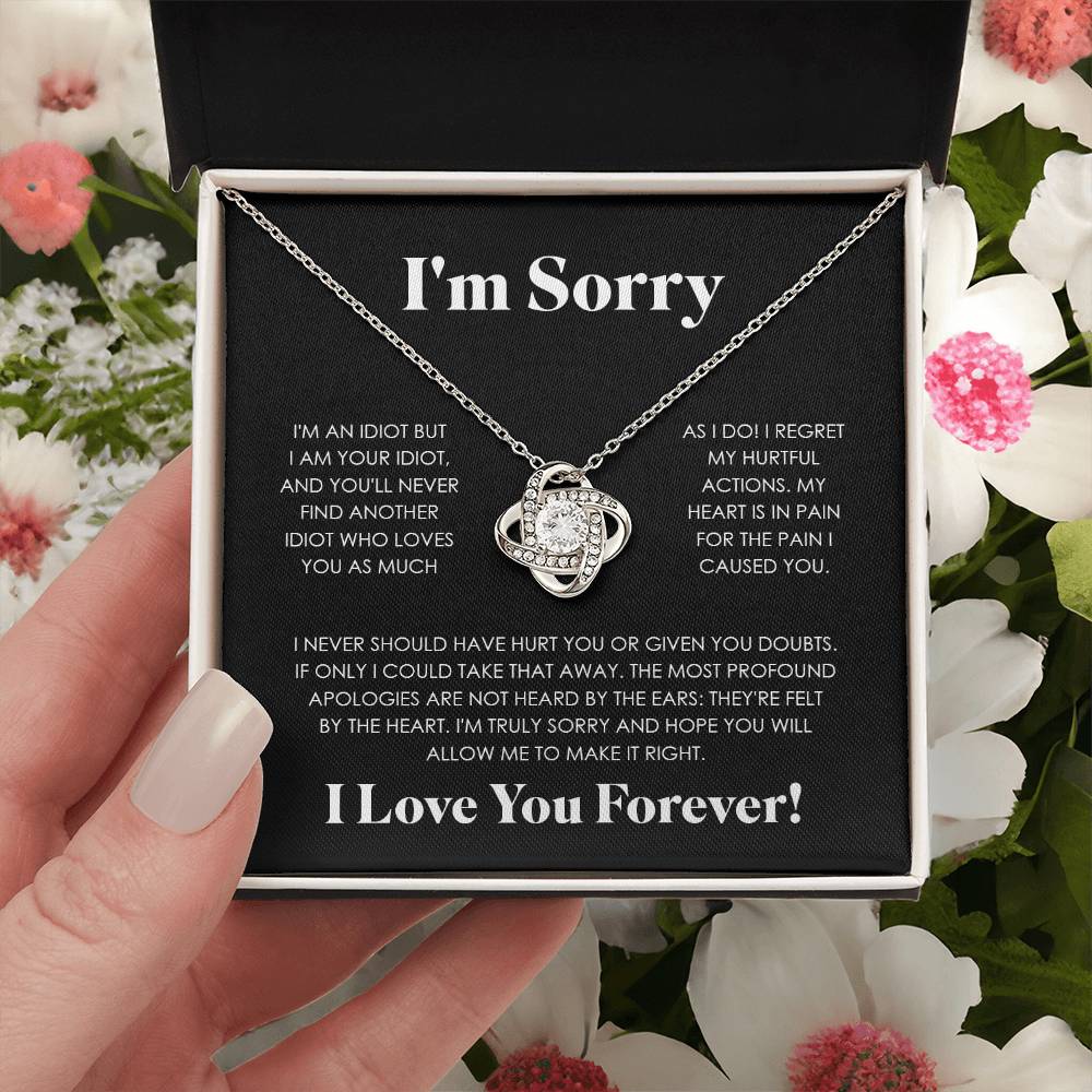 APOLOGIES LOVE KNOT NECKLACE