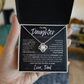 To My Daughter | Never Forget | Love Knot Necklace