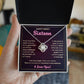 HAPPY SWEET SIXTEEN CHALLENGES LOVE KNOT NECKLACE