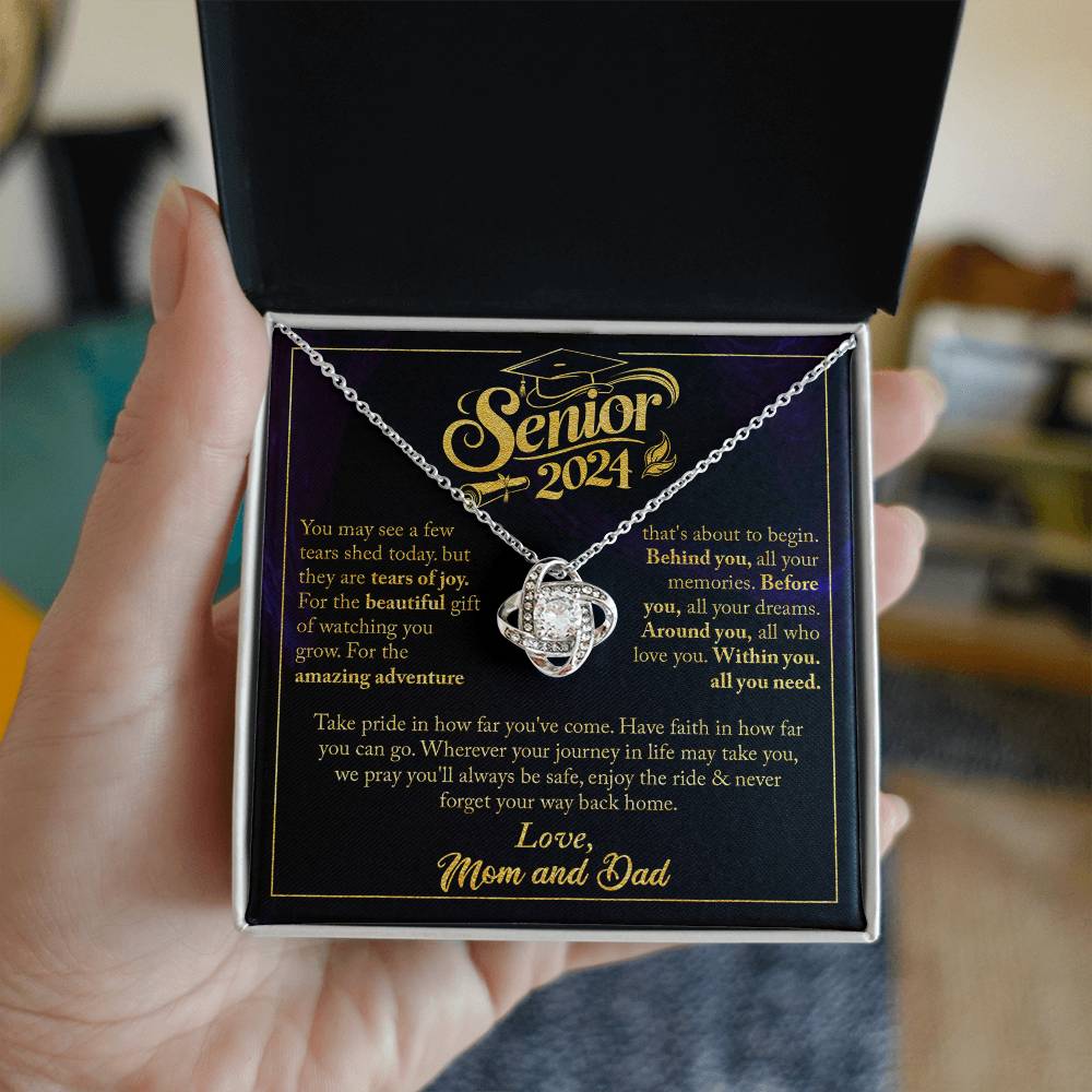 GRADUATION FOR HER LOVE KNOT NECKLACE