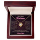 HAPPY SWEET SIXTEEN CHALLENGES LOVE KNOT NECKLACE