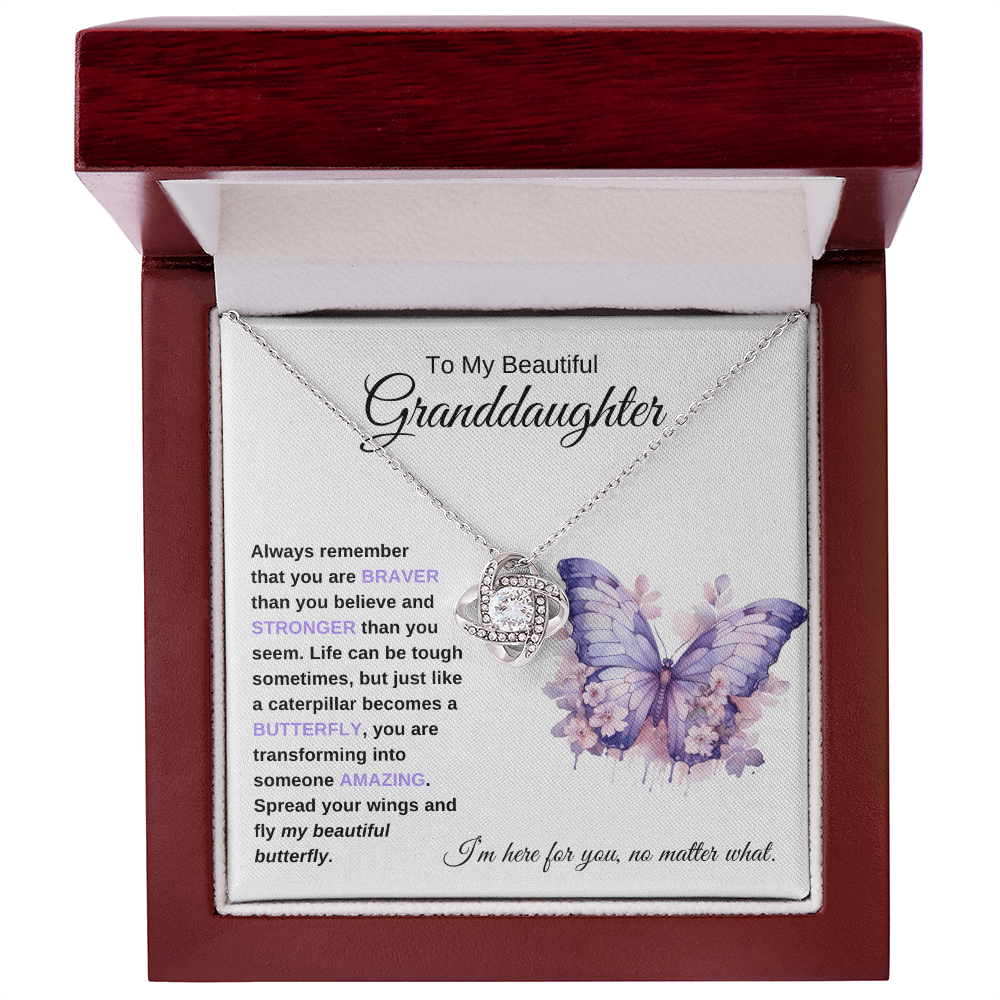 Granddaughter Graduation Gift "Beautiful Butterfly" Necklace - LK