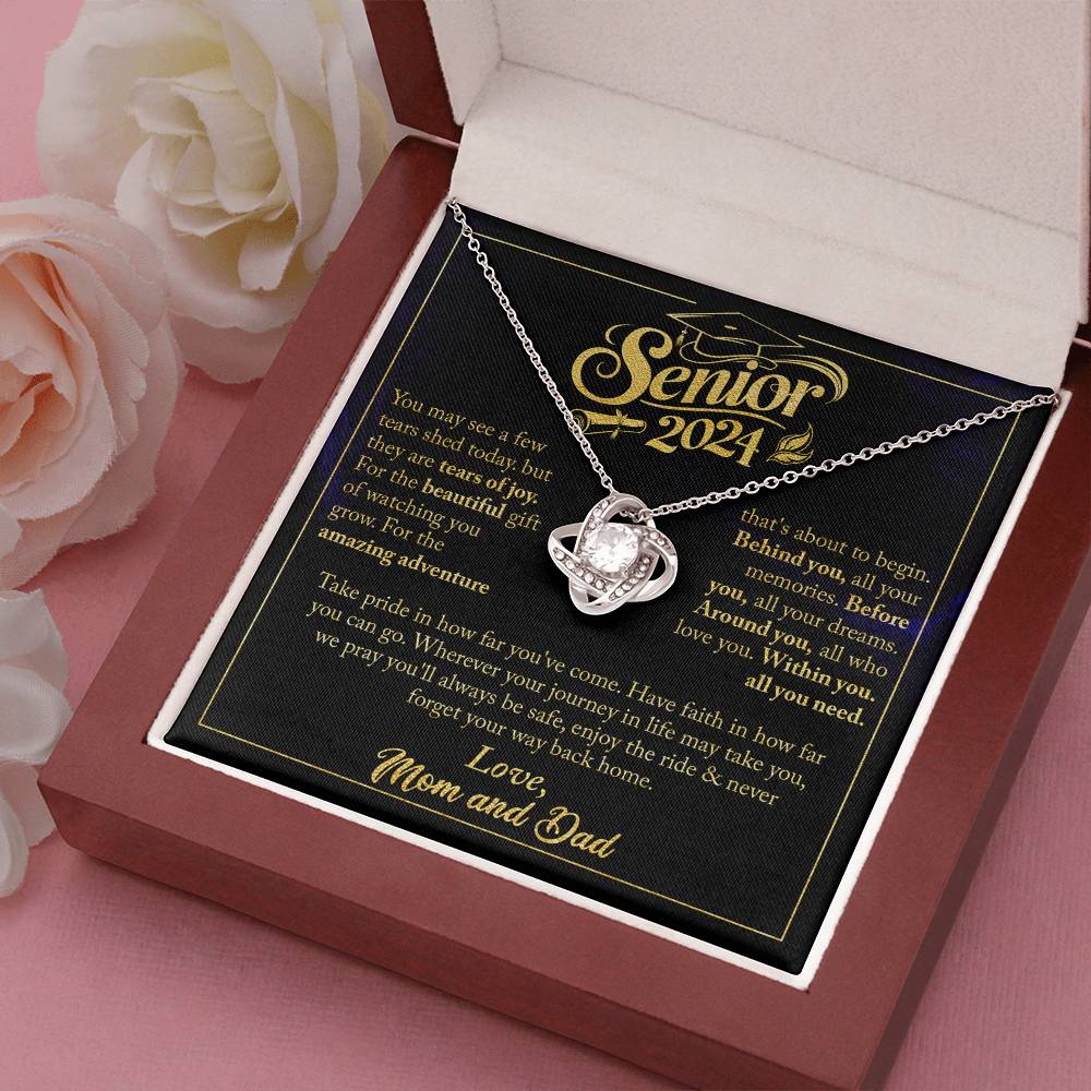 GRADUATION FOR HER LOVE KNOT NECKLACE