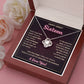 HAPPY SWEET SIXTEEN CHALLENGES LOVE KNOT NECKLACE