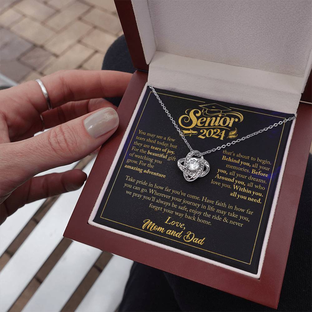 GRADUATION FOR HER LOVE KNOT NECKLACE