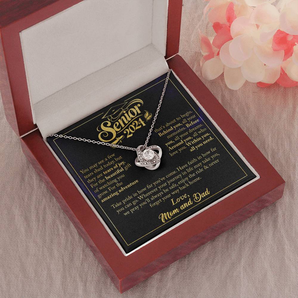 GRADUATION FOR HER LOVE KNOT NECKLACE