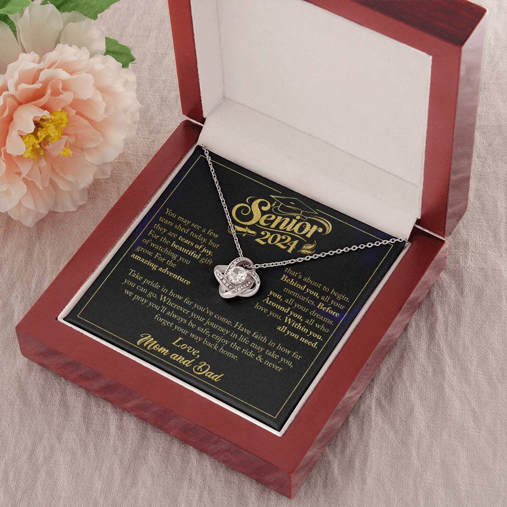 GRADUATION FOR HER LOVE KNOT NECKLACE