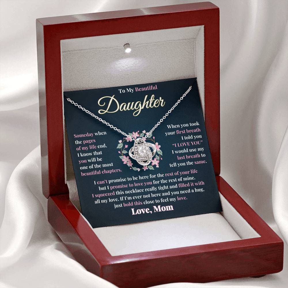 Unbreakable Bond | Love Knot Necklace Gift for Daughter