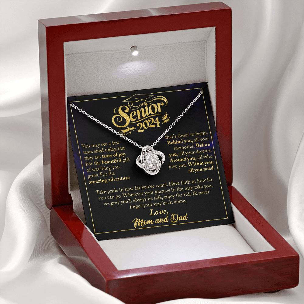 GRADUATION FOR HER LOVE KNOT NECKLACE