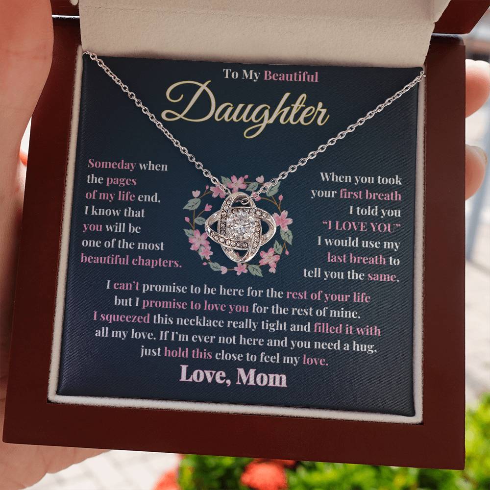 Unbreakable Bond | Love Knot Necklace Gift for Daughter