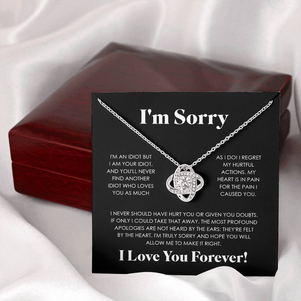 APOLOGIES LOVE KNOT NECKLACE