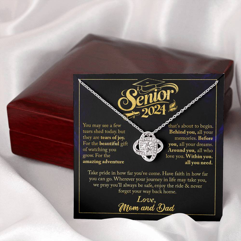 GRADUATION FOR HER LOVE KNOT NECKLACE