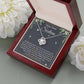 HAPPY  SWEET SIXTEEN FAITH LOVE KNOT NECKLACE