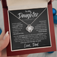 To My Daughter | Never Forget | Love Knot Necklace