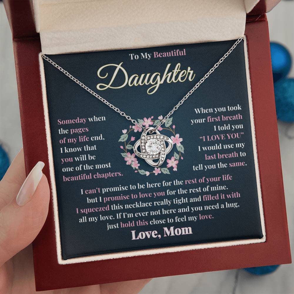 Unbreakable Bond | Love Knot Necklace Gift for Daughter