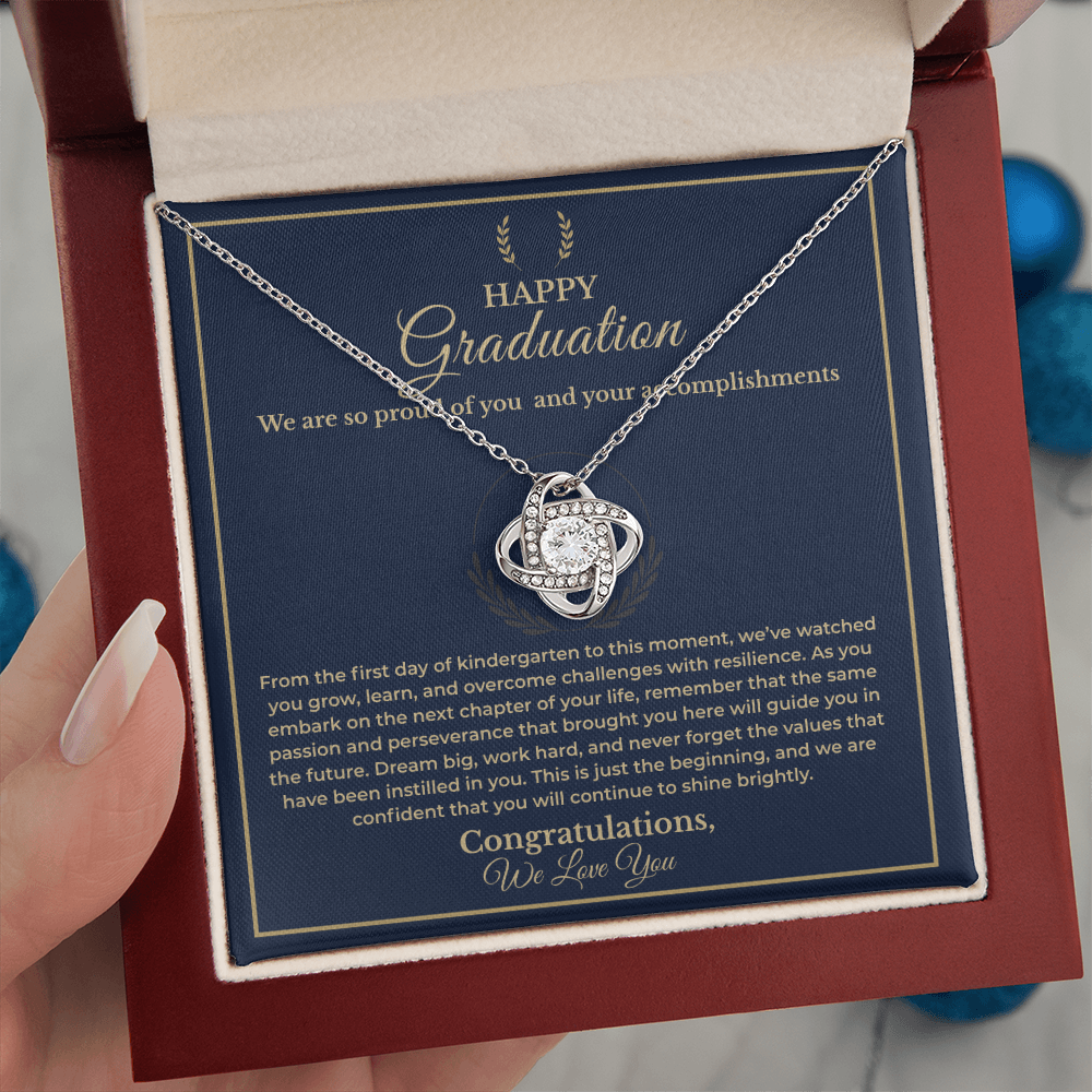 Dream Big Graduation Message Card Necklace - Gift For Daughter