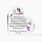 To my Daughter | You are Always in Mine | Printed Heart Shaped Acrylic Plaque