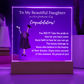 To My Daughter - Graduation Gift - Acrylic Plaque