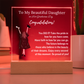 To My Daughter - Graduation Gift - Acrylic Plaque