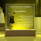 To My Daughter - Graduation Gift - Acrylic Plaque