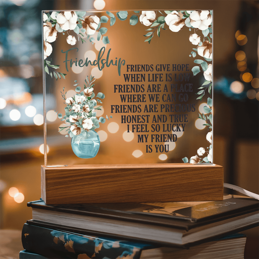 Friendship Acrylic Plaque - Gift For Friend - Galentines Day Gift