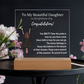 To My Daughter - Graduation Gift - Acrylic Plaque