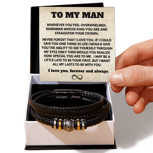 To My Man Bracelet - Remember Whose King You Are