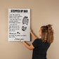 TO MY STEPPED UP DAD ENCOURAGE GALLERY WRAPPED CANVAS