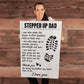 TO MY STEPPED UP DAD ENCOURAGE GALLERY WRAPPED CANVAS