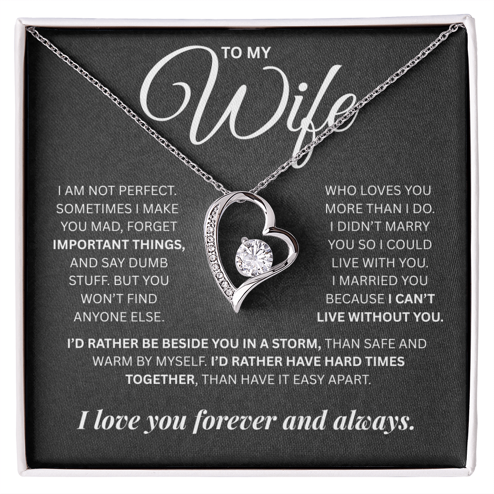 To My Wife | Forever and Always | Forever Love Necklace
