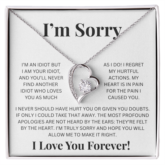 Apology Gift For Her- Im Sorry - Forever Love Necklace