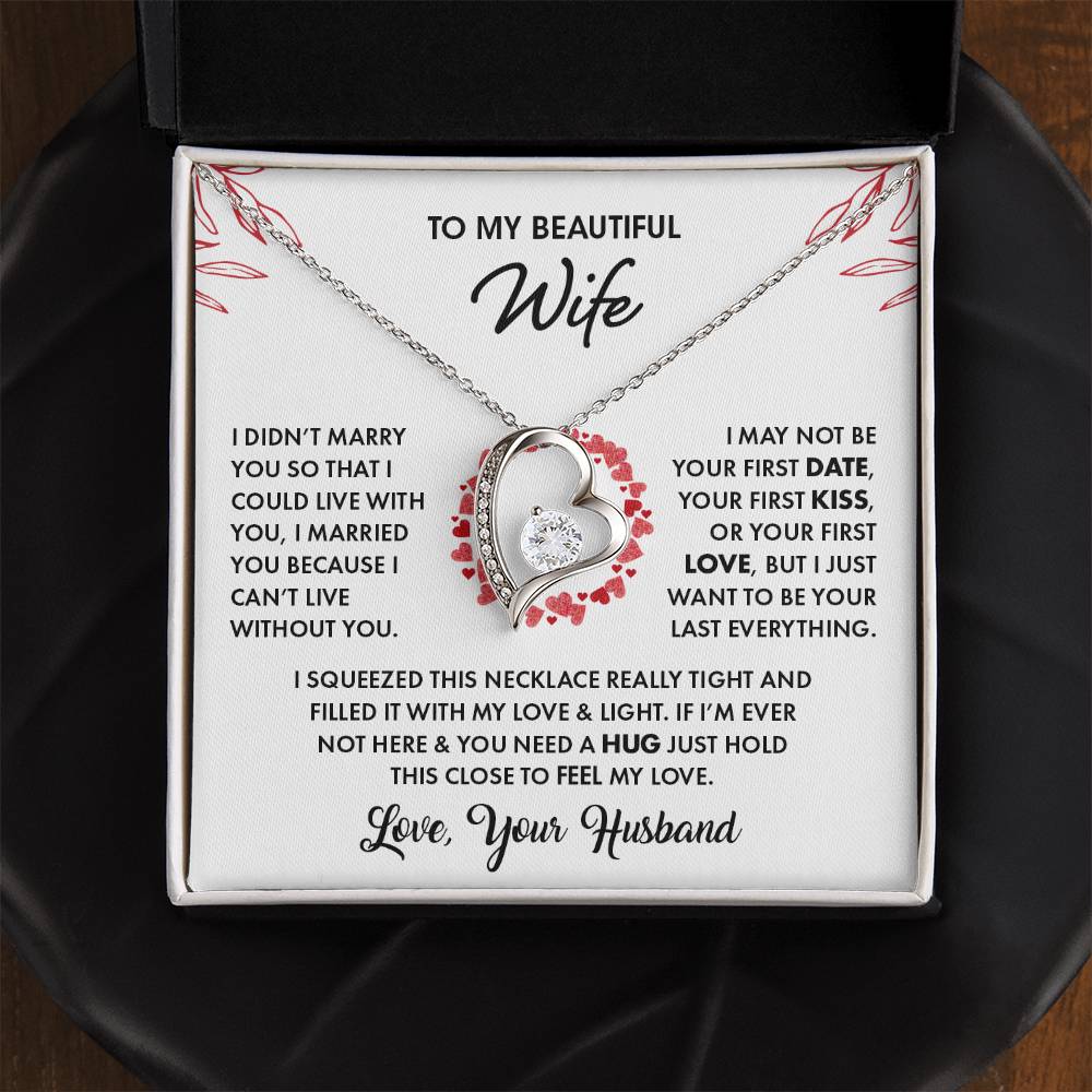 To My Beautiful Wife | Feel My Love (Forever Love Necklace)