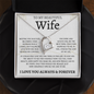 To My Beautiful Wife | Love Of My Life | Forever Love Necklace